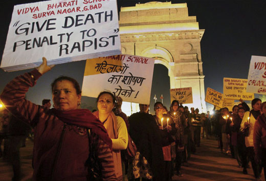 Delhi gang rape victim dies-Dec 29-protest